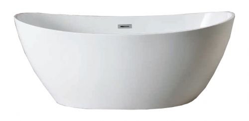 Ванна акриловая Azario GLASGOW 1660*780*665, свободностоящая, в комплекте с сифоном и металлической рамой в Славянске-на-Кубани
